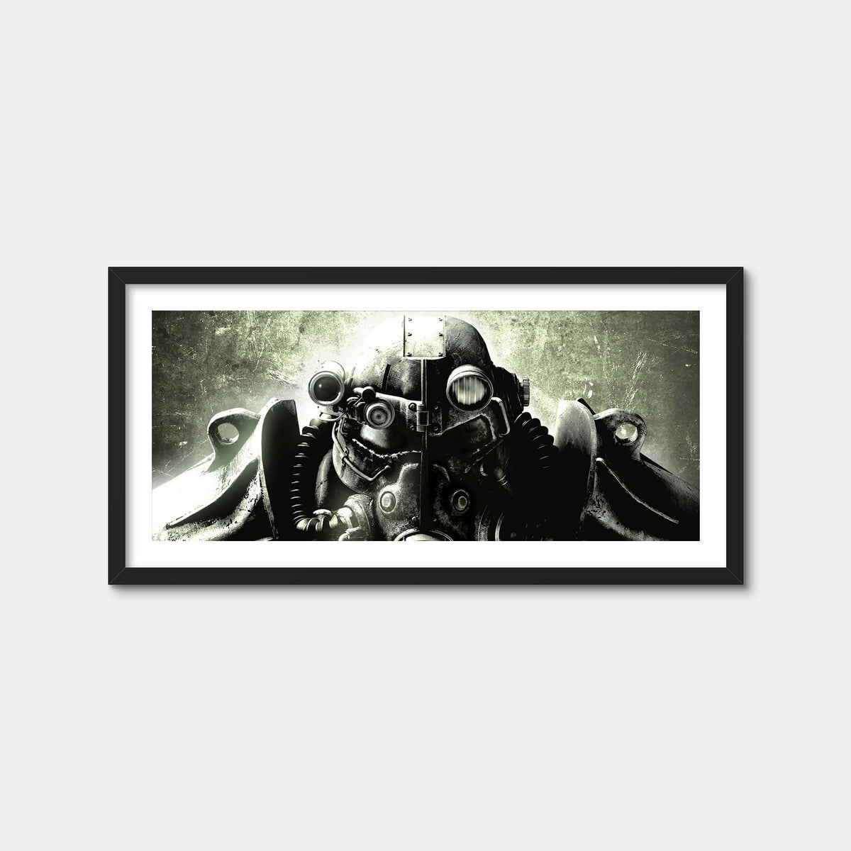 AUTO-MOCKUP WHITE | Fallout T60 | 1 Piece | Black Framed Print | group=2x1