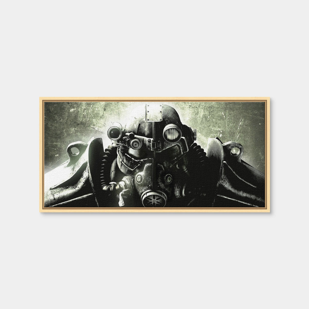AUTO-MOCKUP WHITE | Fallout T60 | 1 Piece | Natural Framed Canvas | group=2x1