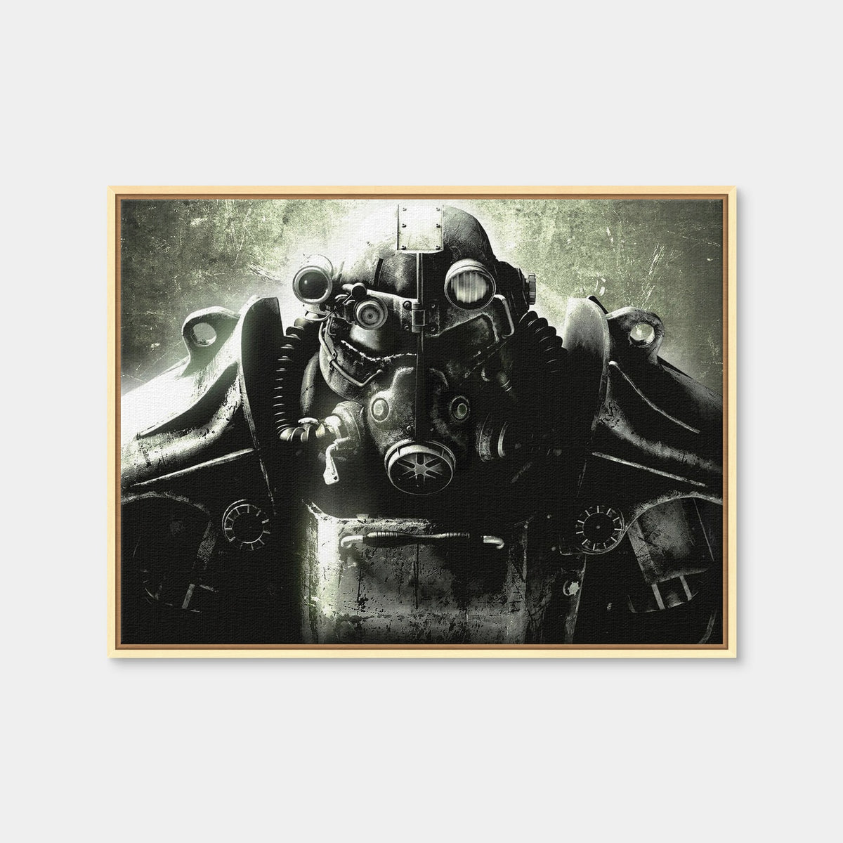 AUTO-MOCKUP WHITE | Fallout T60 | 1 Piece | Natural Framed Canvas | group=4x3