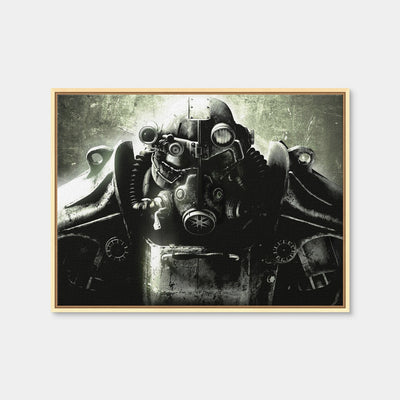 AUTO-MOCKUP WHITE | Fallout T60 | 1 Piece | Natural Framed Canvas | group=4x3