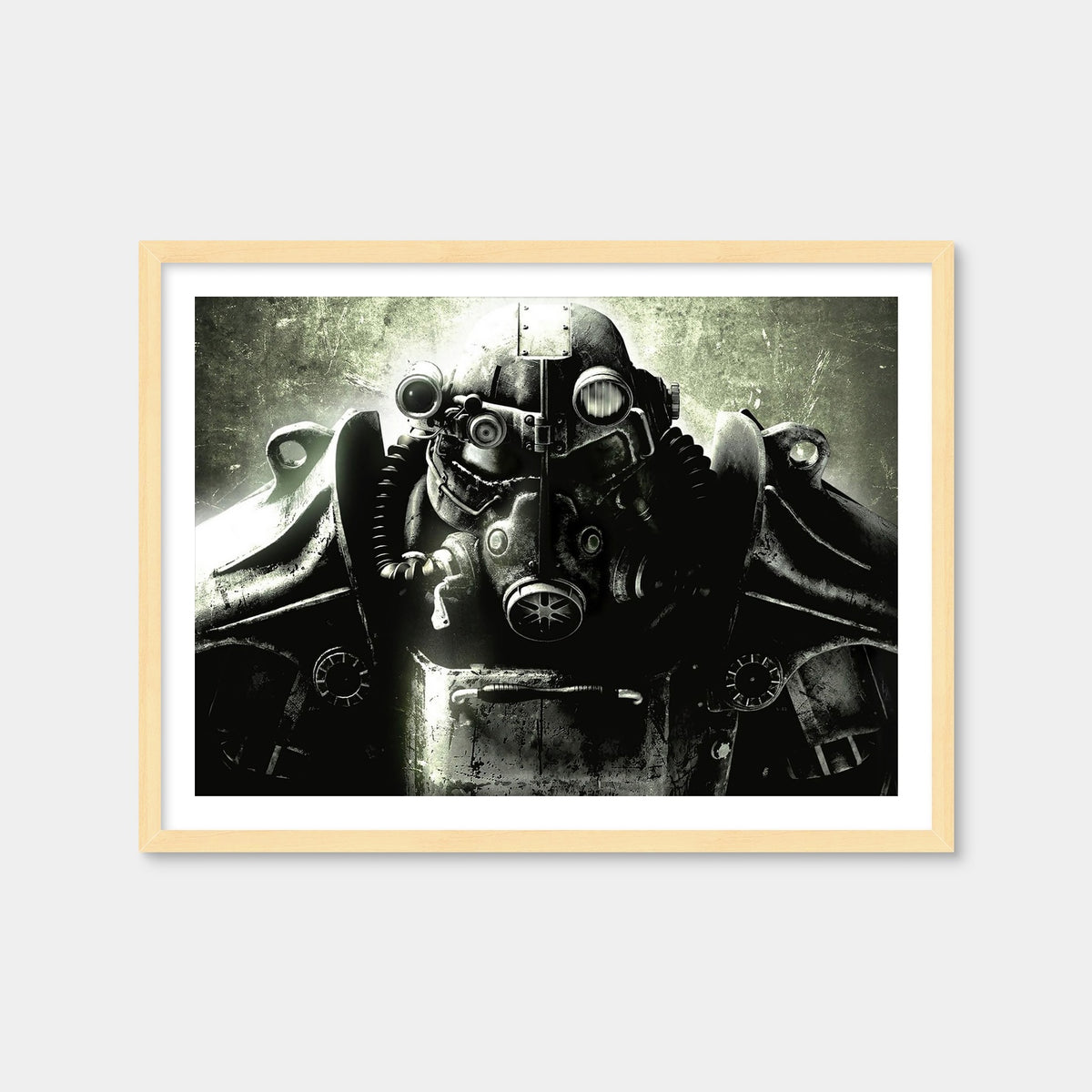 AUTO-MOCKUP WHITE | Fallout T60 | 1 Piece | Natural Framed Print | group=4x3