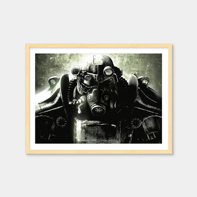 AUTO-MOCKUP WHITE | Fallout T60 | 1 Piece | Natural Framed Print | group=4x3