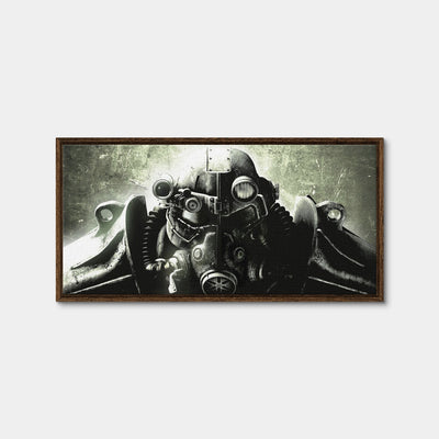 AUTO-MOCKUP WHITE | Fallout T60 | 1 Piece | Walnut Framed Canvas | group=2x1