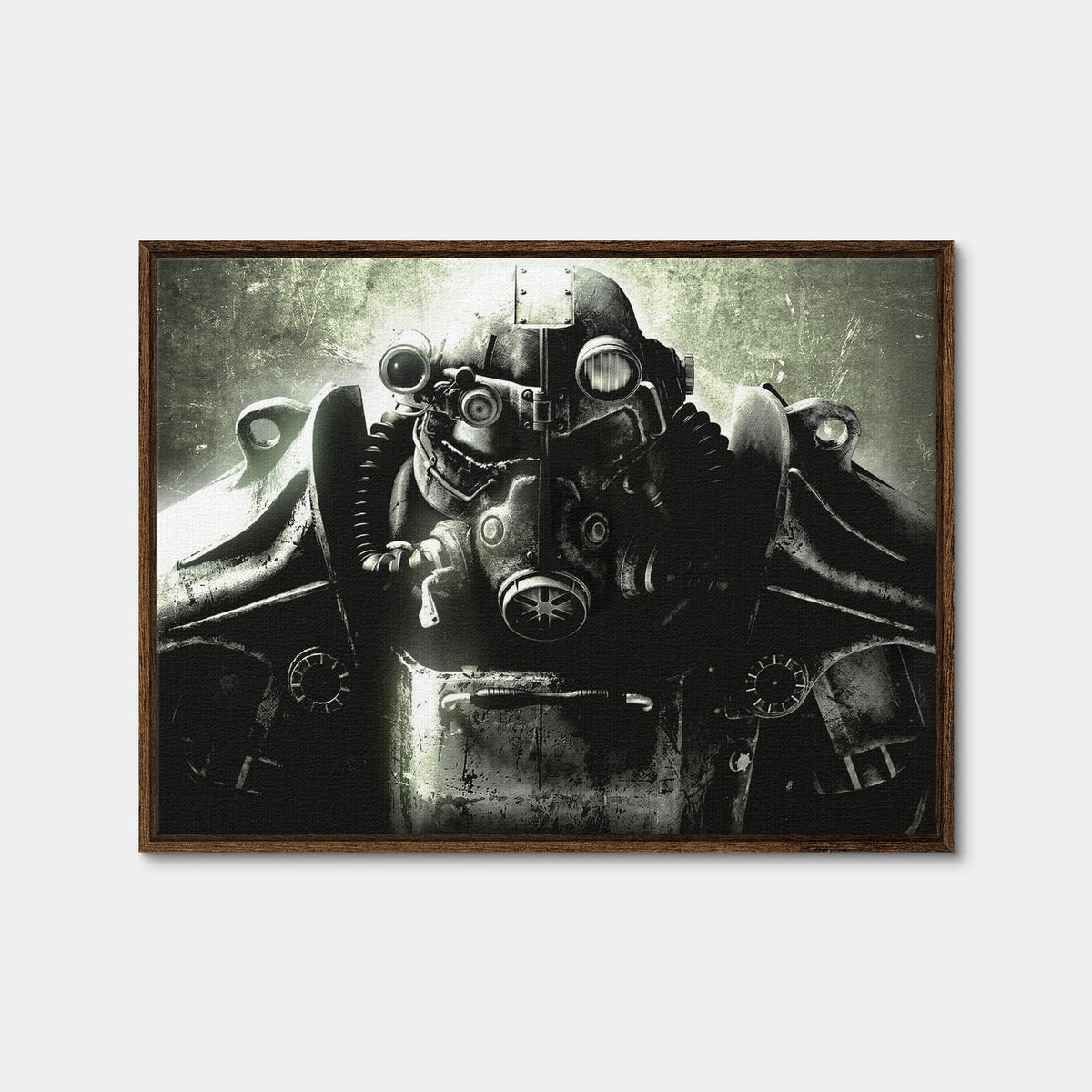 AUTO-MOCKUP WHITE | Fallout T60 | 1 Piece | Walnut Framed Canvas | group=4x3