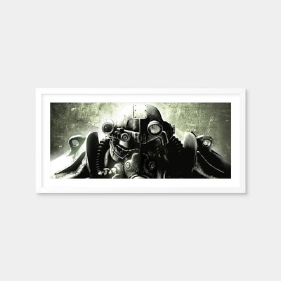 AUTO-MOCKUP WHITE | Fallout T60 | 1 Piece | White Framed Print | group=2x1