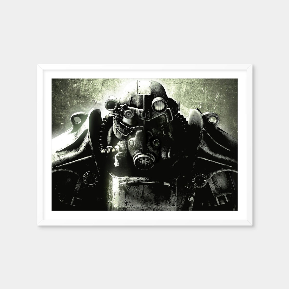 AUTO-MOCKUP WHITE | Fallout T60 | 1 Piece | White Framed Print | group=4x3
