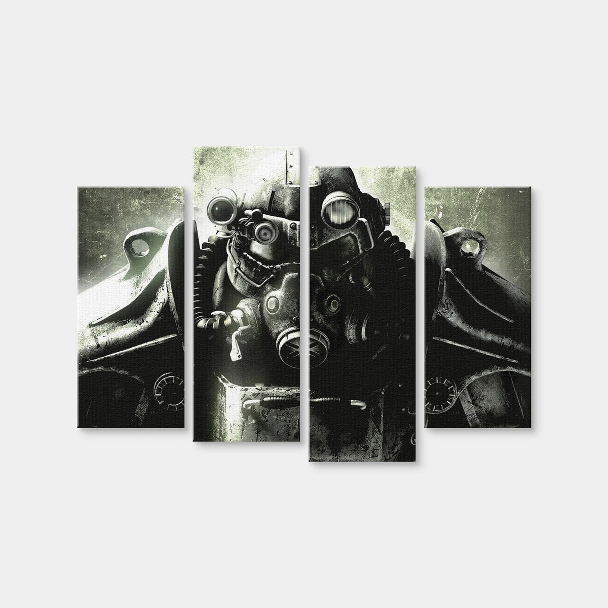 AUTO-MOCKUP WHITE | Fallout T60 | 4 Piece | Gallery Wrap Canvas | group=4_normal
