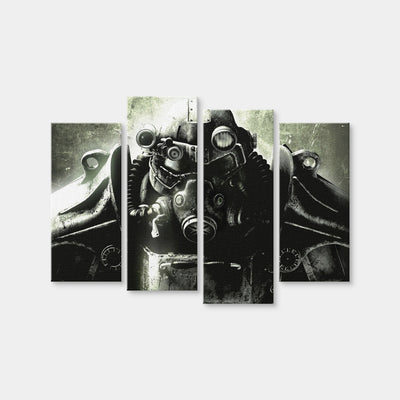 AUTO-MOCKUP WHITE | Fallout T60 | 4 Piece | Gallery Wrap Canvas | group=4_normal