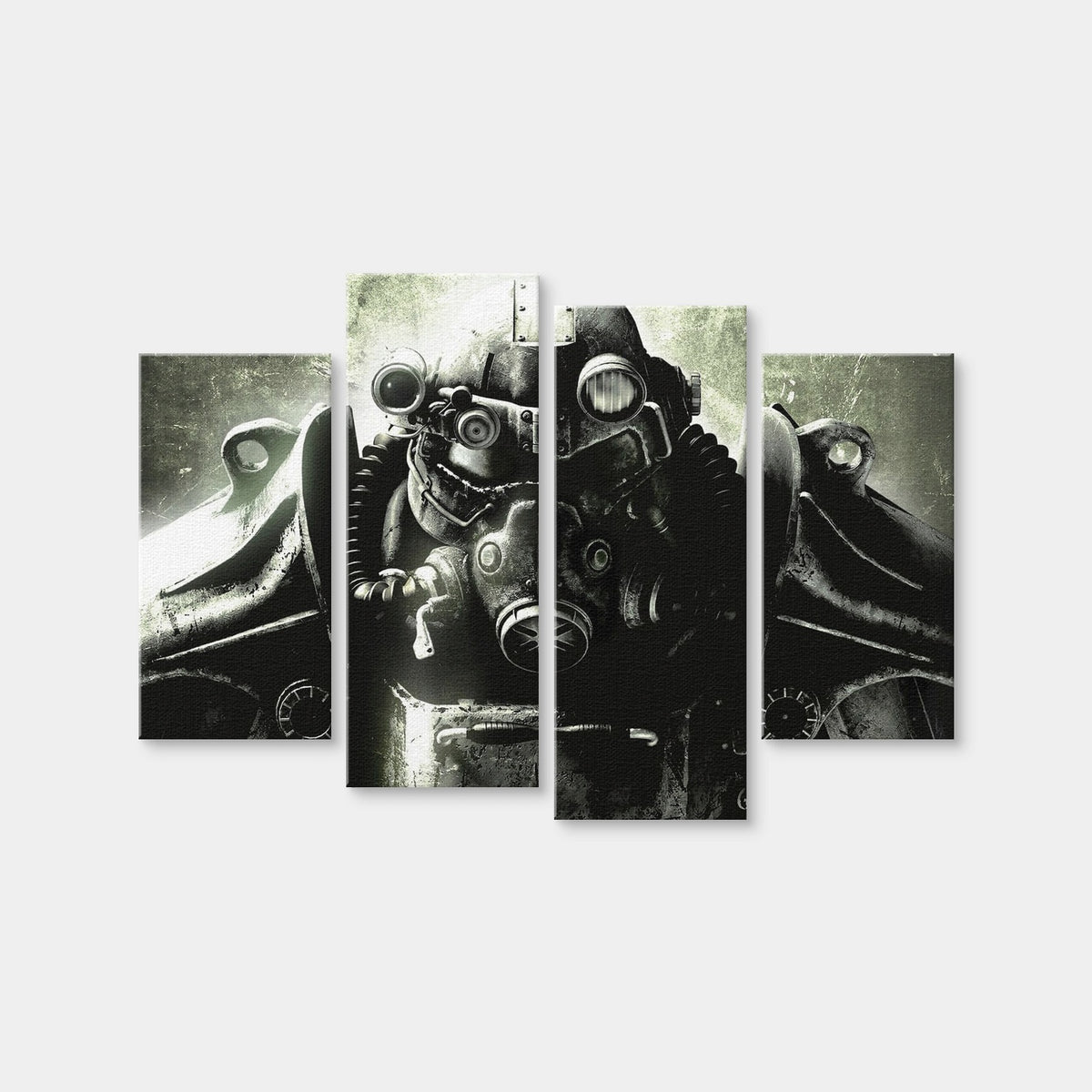 AUTO-MOCKUP WHITE | Fallout T60 | 4 Piece | Gallery Wrap Canvas | group=4_short