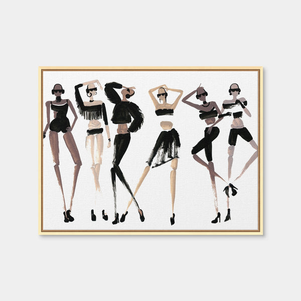 Fashion 6 Wall Art — Framed Canvas Format preview