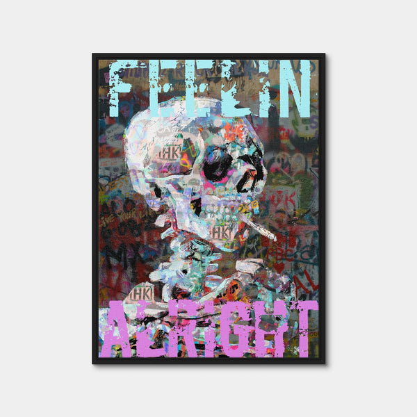 Feelin Alright Wall Art — Framed Canvas Format preview