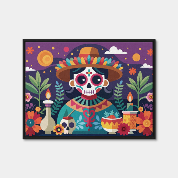 Festive Altar Wall Art — Framed Canvas Format preview