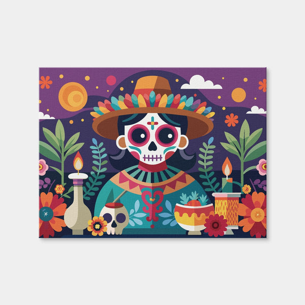 Festive Altar Wall Art — Canvas Wrap Format preview
