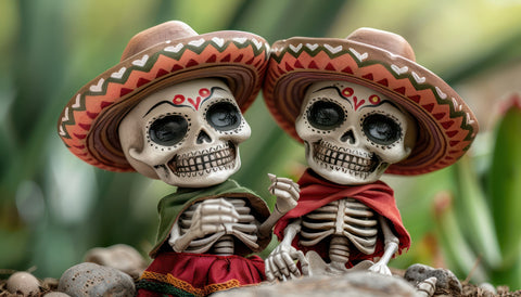 Festive Skeleton Figurines Wall Art
