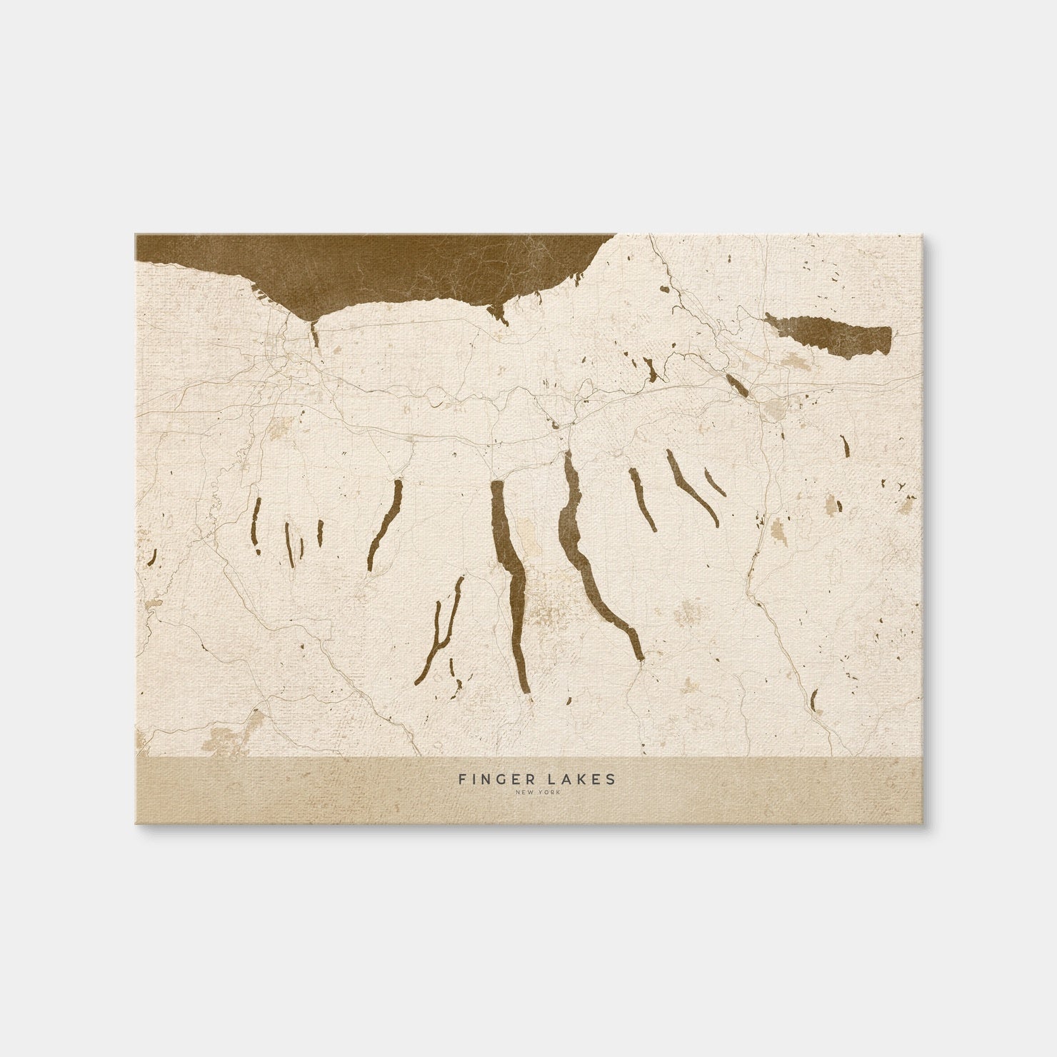 AUTO-MOCKUP WHITE | Finger Lakes Map | 1 Piece | Gallery Wrap Canvas | group=4x3