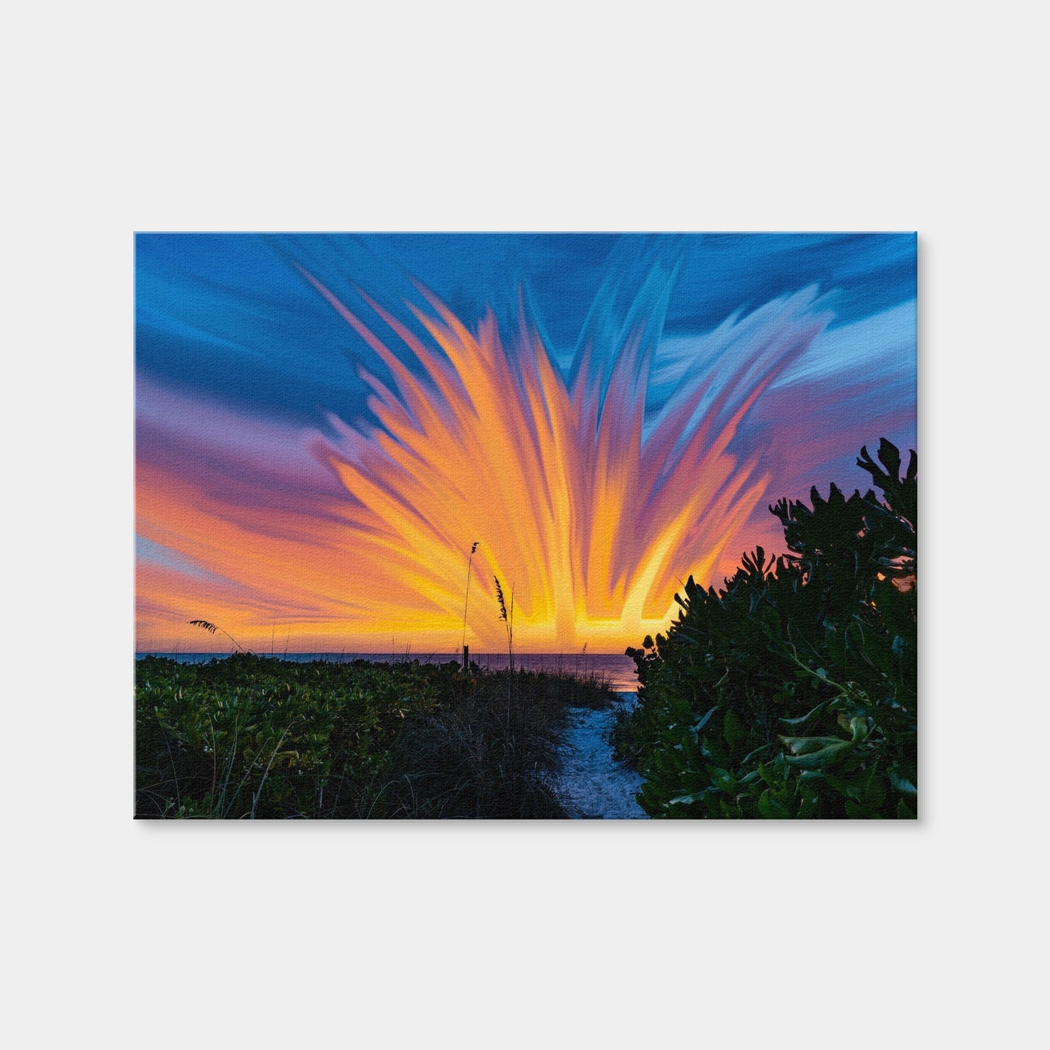 AUTO-MOCKUP WHITE | Fire Sky | 1 Piece | Gallery Wrap Canvas | group=4x3