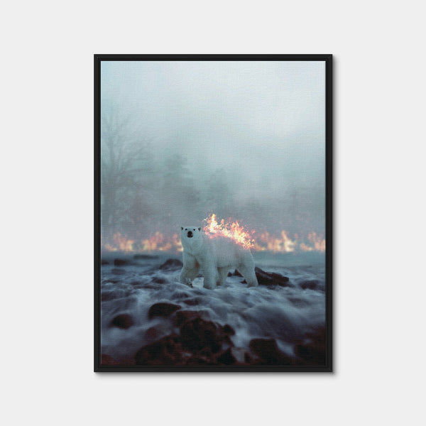 Fire and Ice Wall Art — Framed Canvas Format preview