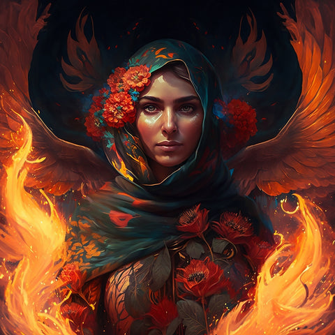 Fire in Her Heart Wall Art