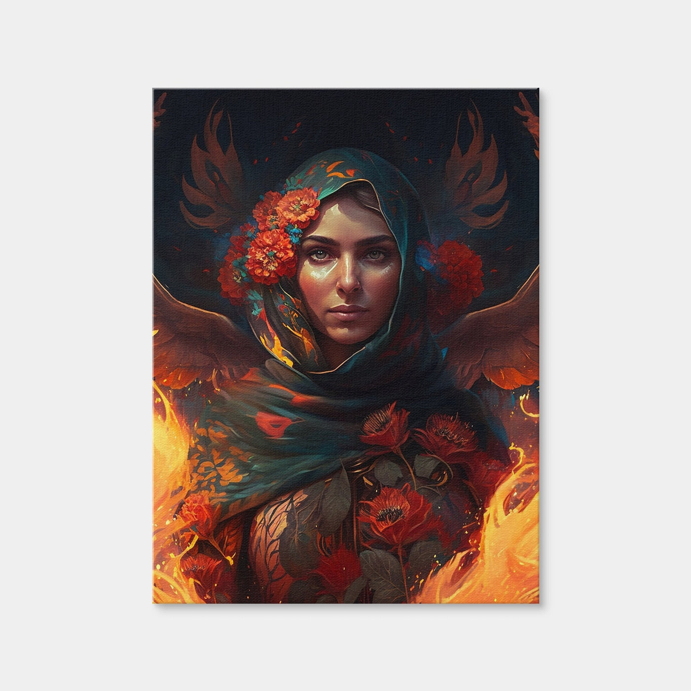 AUTO-MOCKUP WHITE | Fire in Her Heart | 1 Piece | Gallery Wrap Canvas | group=3x4