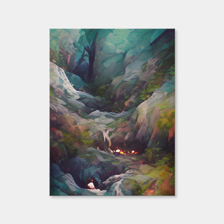 AUTO-MOCKUP WHITE | Fire in the Woods | 1 Piece | Gallery Wrap Canvas | group=3x4