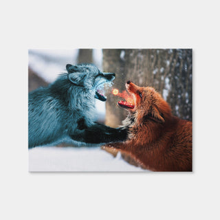 AUTO-MOCKUP WHITE | Fire vs Ice | 1 Piece | Gallery Wrap Canvas | group=4x3
