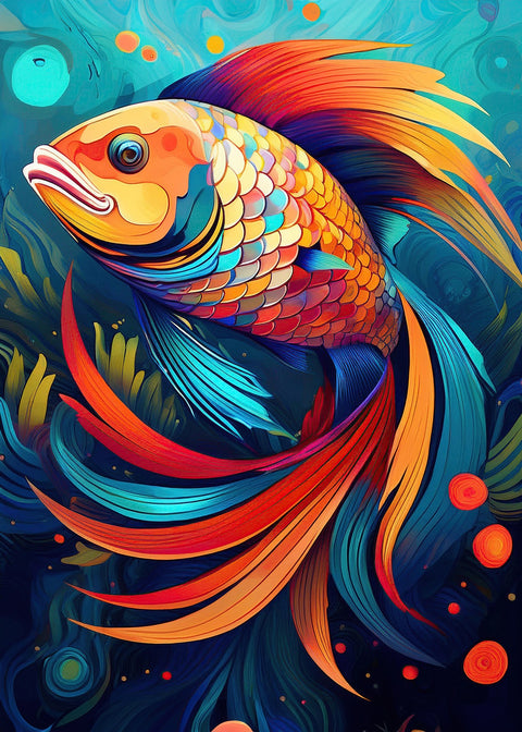 Fish Modern Art Wall Art