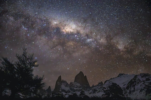 Fitz Roy under the Milky Way Wall Art