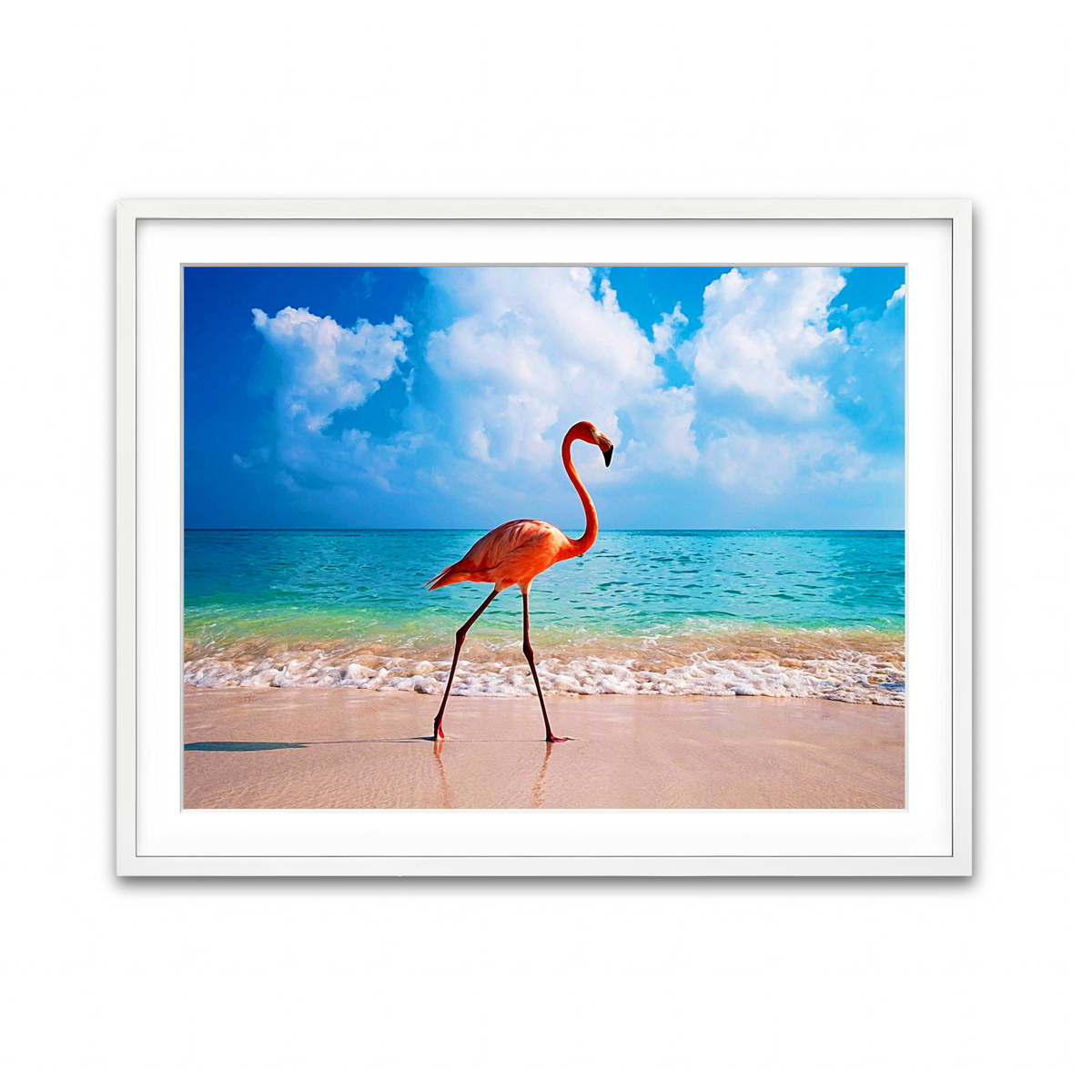 Framed Print 4x3 White