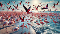 Flamingo Shore Wall Art