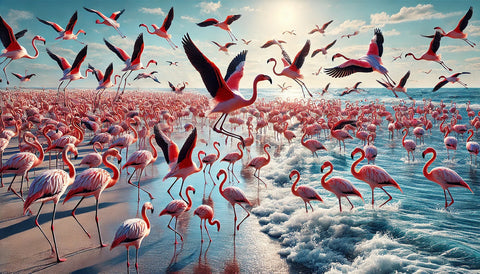 Flamingo Shore Wall Art