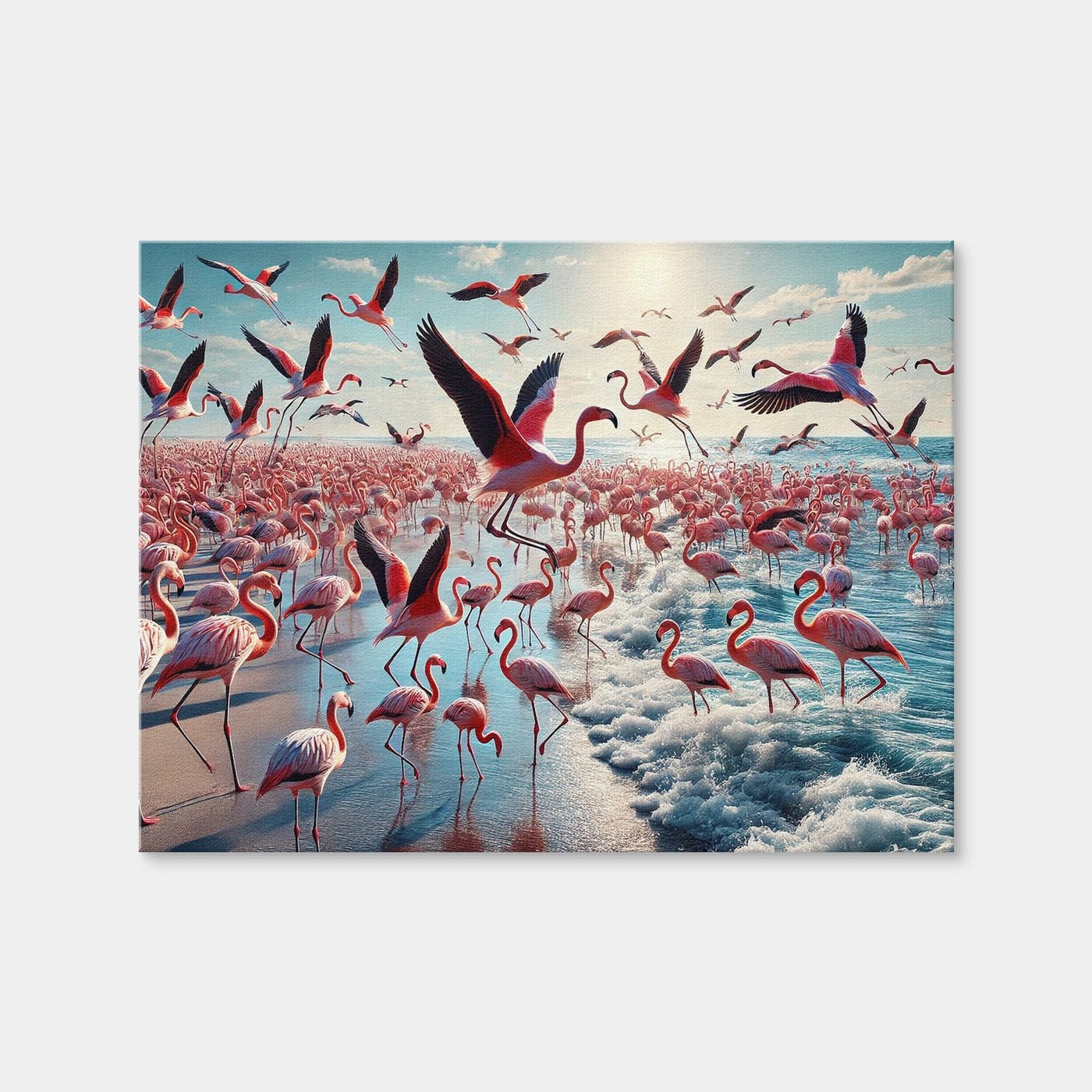 AUTO-MOCKUP WHITE | Flamingo Shore | 1 Piece | Gallery Wrap Canvas | group=4x3