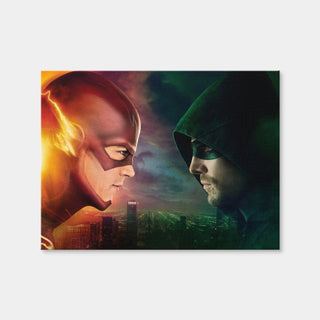 AUTO-MOCKUP WHITE | Flash vs. Arrow | 1 Piece | Gallery Wrap Canvas | group=4x3