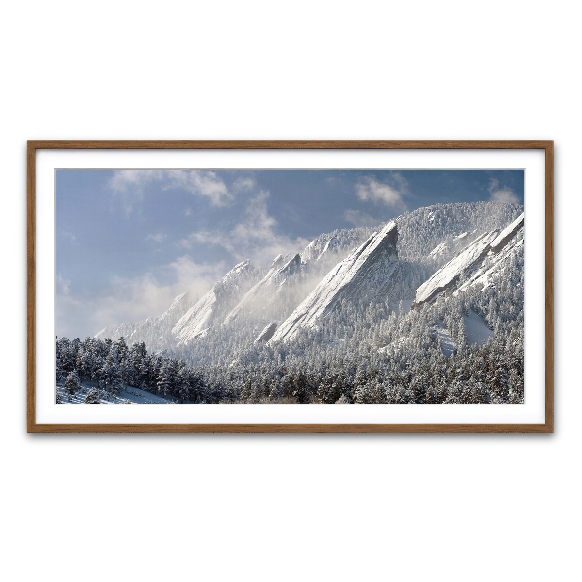 AUTO-MOCKUP WHITE | Flatirons | 1 Piece | Walnut Framed Print | group=2x1