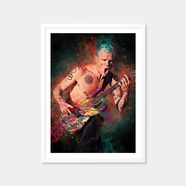 Flea Guitarist Wall Art — Framed Print Format preview