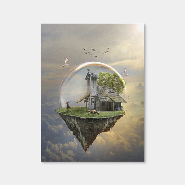Floating Island Wall Art — Canvas Wrap Format preview