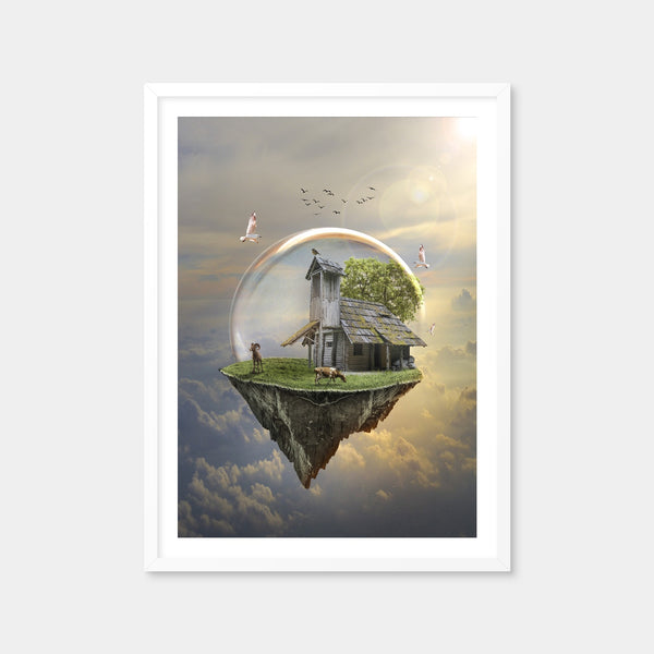 Floating Island Wall Art — Framed Print Format preview