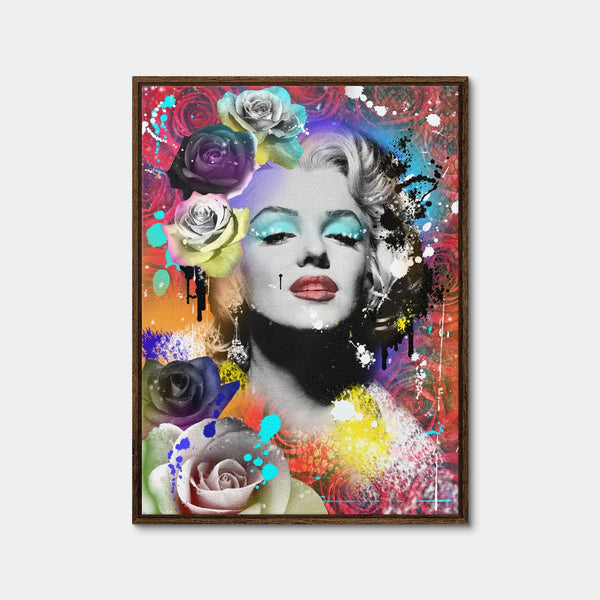 Floral Monroe Wall Art — Framed Canvas Format preview