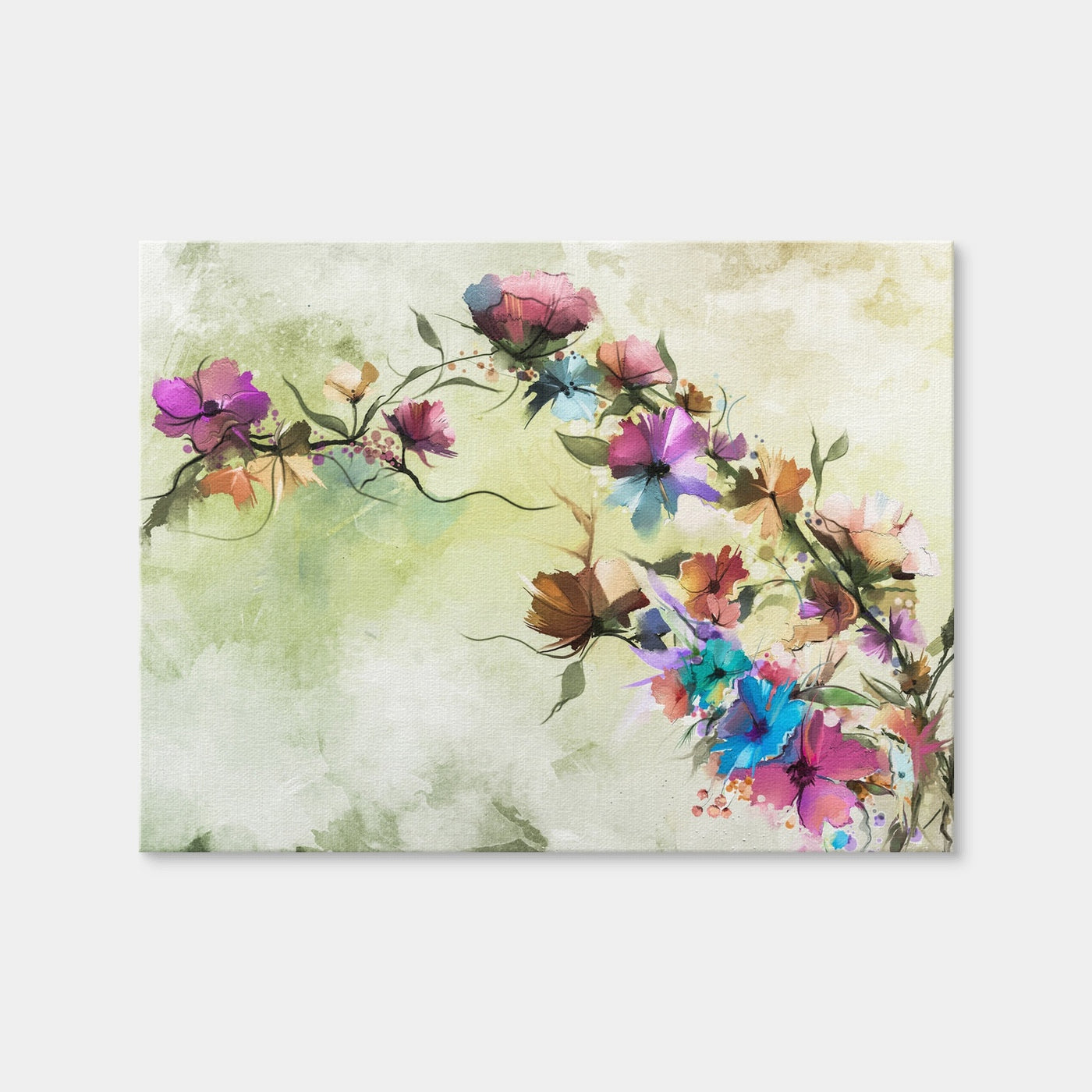 AUTO-MOCKUP WHITE | Floral Oil Painting | 1 Piece | Gallery Wrap Canvas | group=4x3