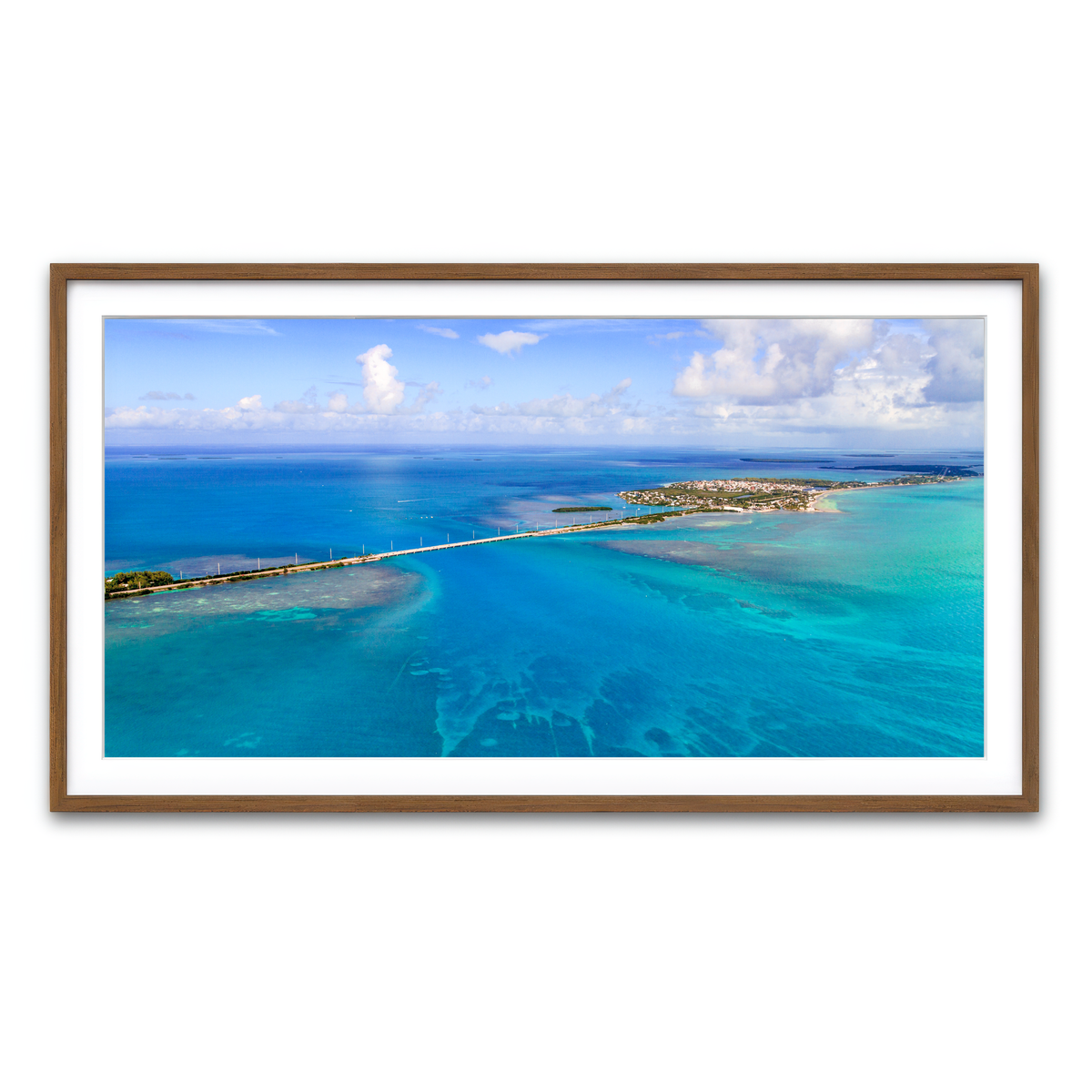 Framed Print 2x1 Walnut