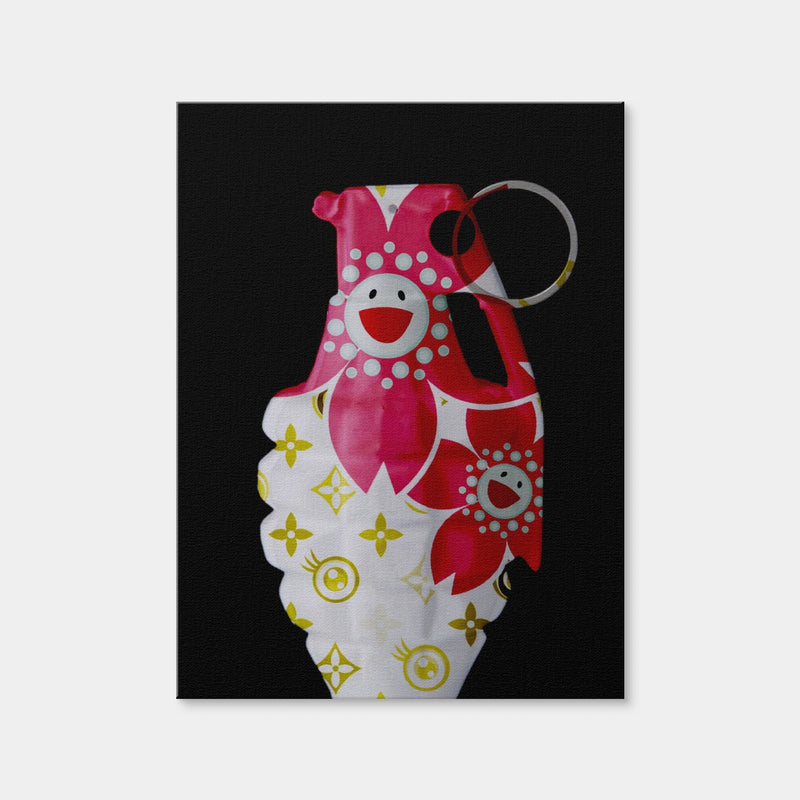 AUTO-MOCKUP WHITE | Flower Power Grenade | 1 Piece | Gallery Wrap Canvas | group=3x4