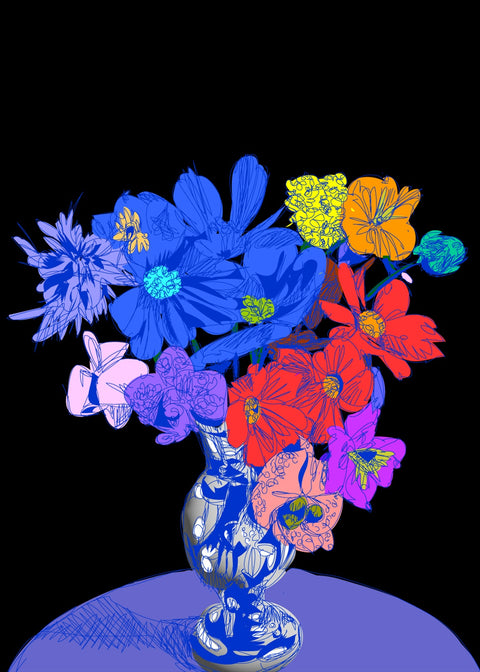 Flower vase Wall Art