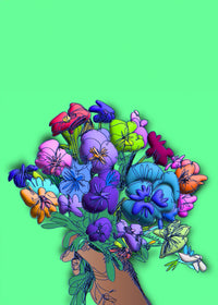 Flowers in hand Wall Art