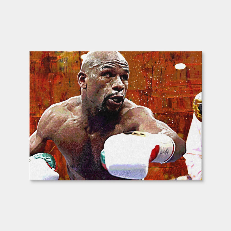 AUTO-MOCKUP WHITE | Floyd Mayweather Jr. | 1 Piece | Gallery Wrap Canvas | group=4x3