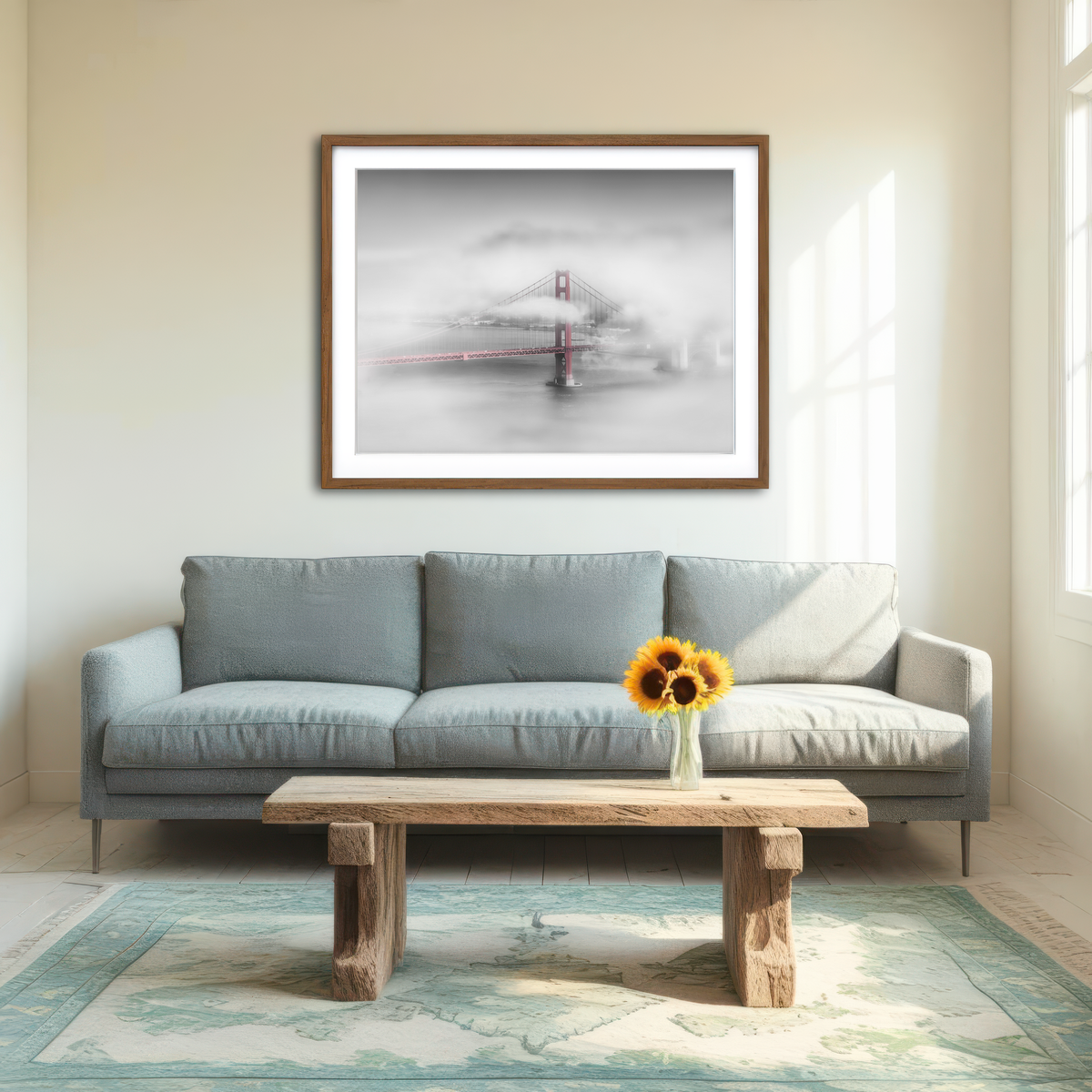 Foggy Golden Gate Bridge Wall Art