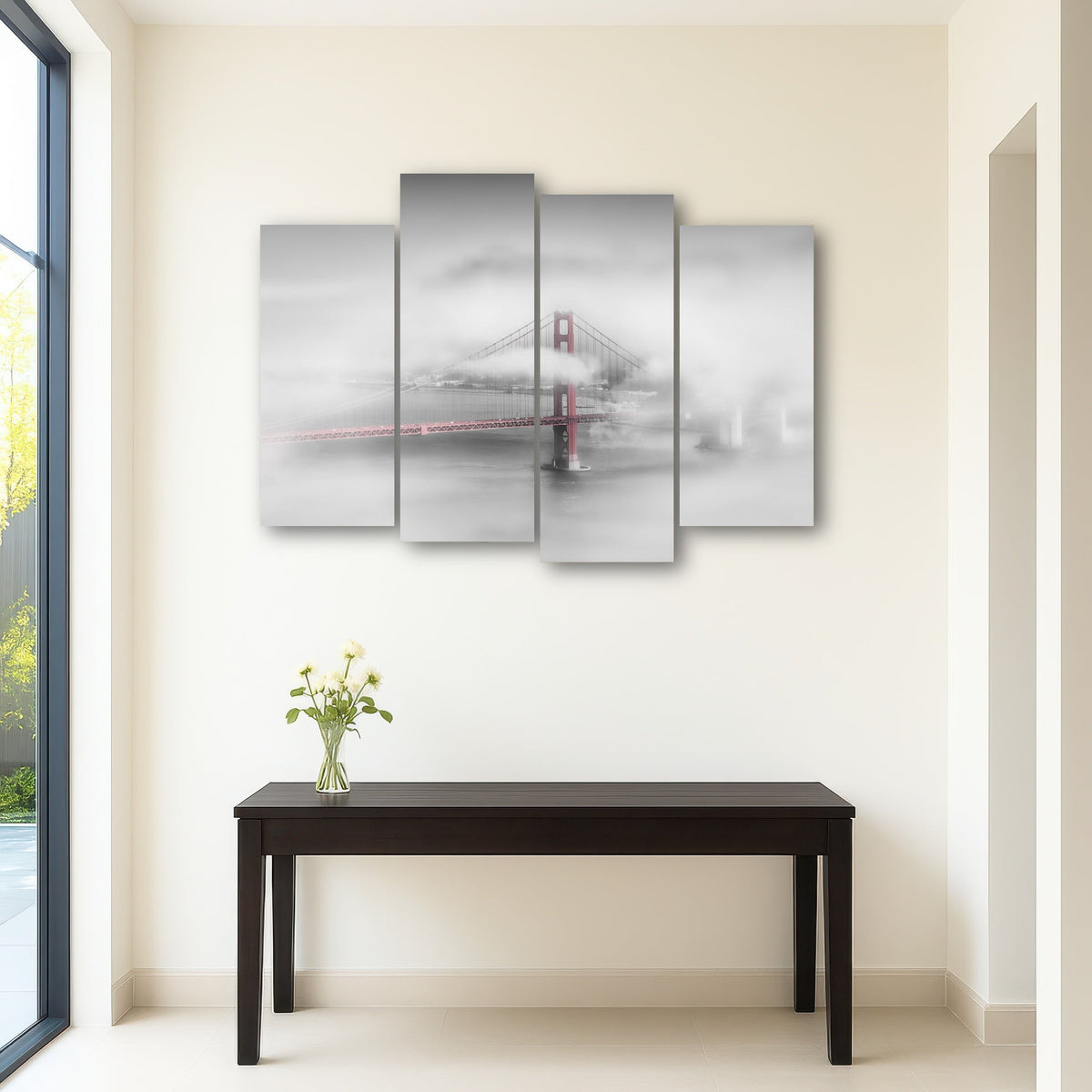 Foggy Golden Gate Bridge Wall Art