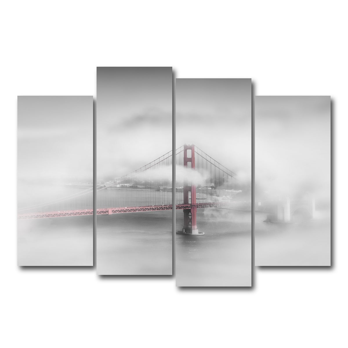 Foggy Golden Gate Bridge Wall Art