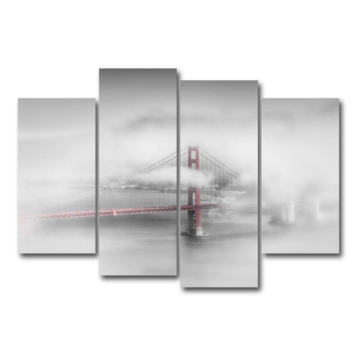Foggy Golden Gate Bridge Wall Art