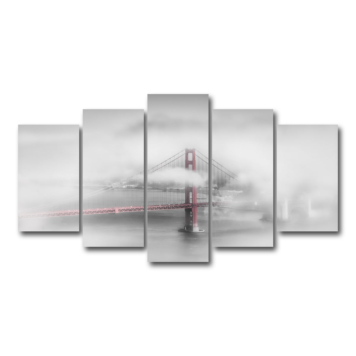 Foggy Golden Gate Bridge Wall Art