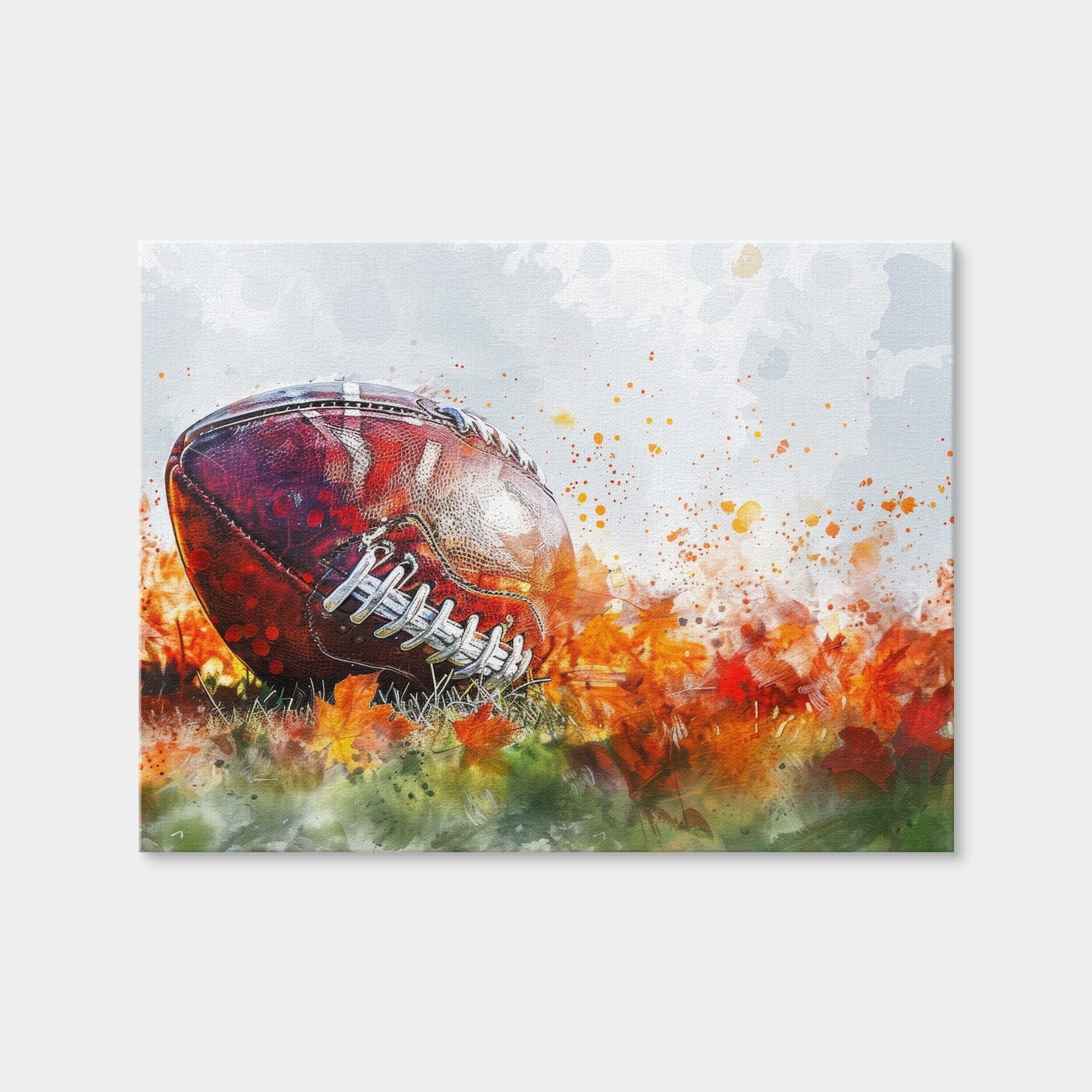AUTO-MOCKUP WHITE | Football Abstract | 1 Piece | Gallery Wrap Canvas | group=4x3