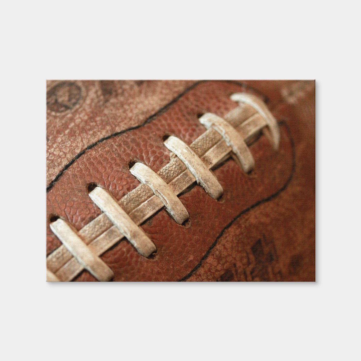 AUTO-MOCKUP WHITE | Football Laces | 1 Piece | Gallery Wrap Canvas | group=4x3
